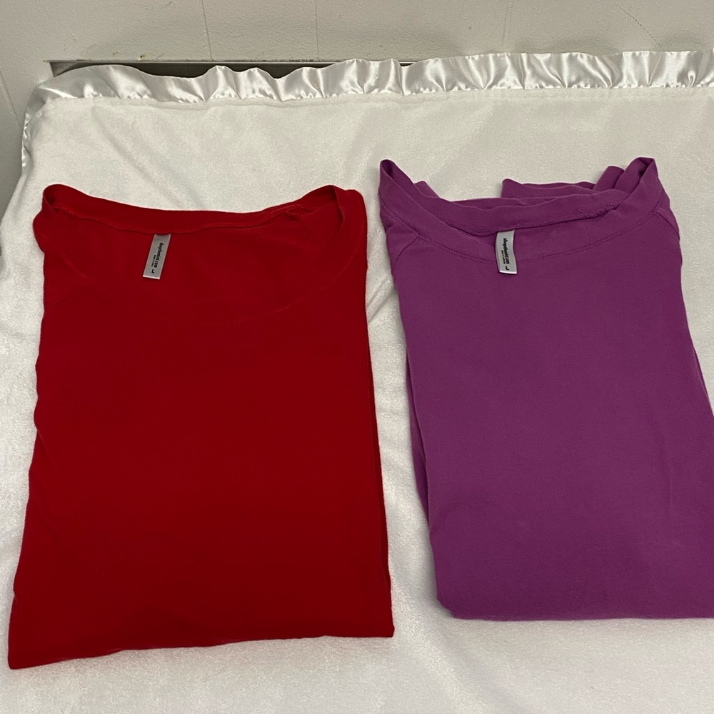 Long sleeves TSHIRT bundle of 2 women’s size Large